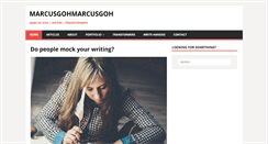 Desktop Screenshot of marcusgohmarcusgoh.com